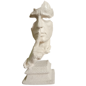 Abstract The Thinker Statue Keep Silence Statue for Home Decor