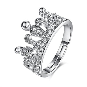Women's Plated Royal Princess Crown Malleable Offer Ring For Your Girl And Women
