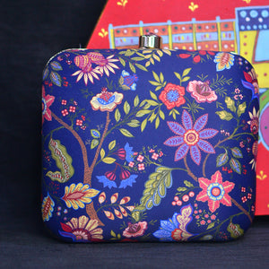 Colorful Floral Printed Clutch