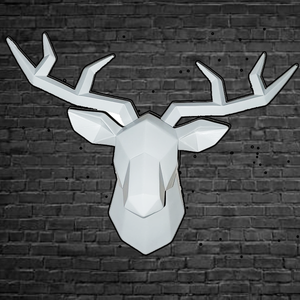 Antelope Head Abstract Sculpture Room Wall Decor Resin Deer Head