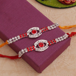 Designer Stone Rakhi set of 2