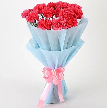 Pink Carnations Bouquet - Send Flowers Online