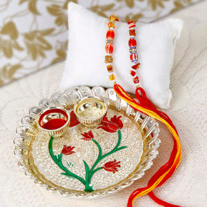 Meenakari Rakhi Thali