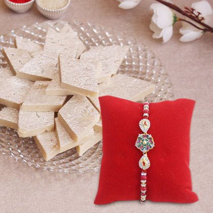 Rakhi with Kaju Katli Combo