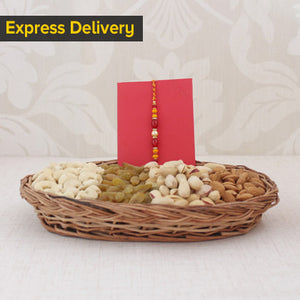 Rakhi With Dry Fruits Hamper