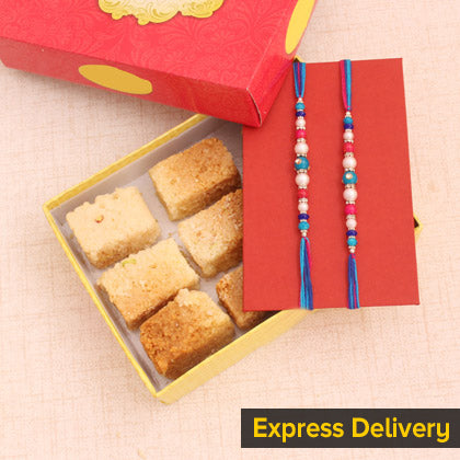 Rakhi With Milk Cake