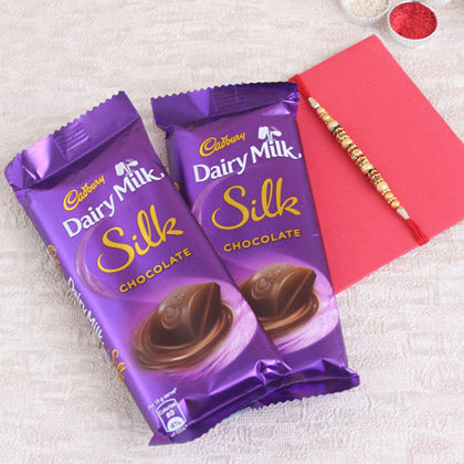 Silk Choco Rakhi Gift Combo
