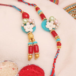 Multicolored Bhaiya Bhabhi Lumba Set