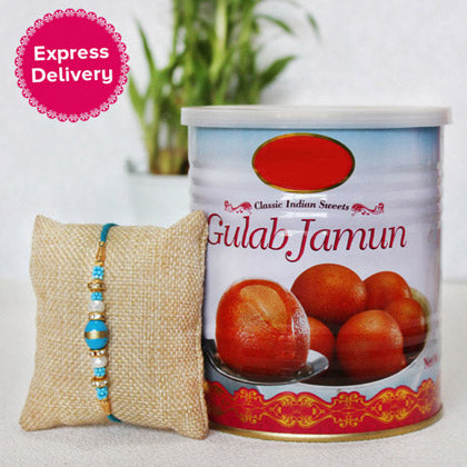 Rakhi With Gulab Jamun
