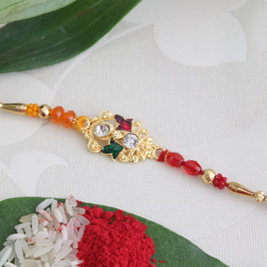 Elegant Golden Rakhi