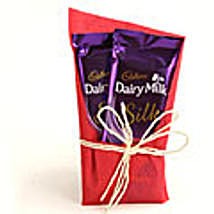 2 Cadbury Silk Chocolates 60gms with gift wraping