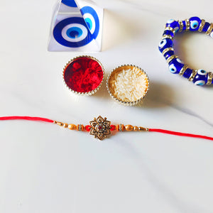 Flowerly Beads Rakhi