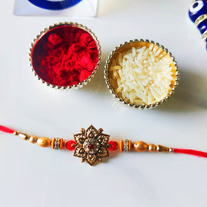 Flowerly Beads Rakhi