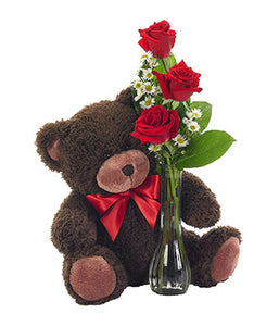 Classic Vase With Cute Teddy