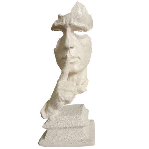 Abstract The Thinker Statue Keep Silence Statue for Home Decor