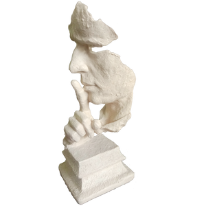Abstract The Thinker Statue Keep Silence Statue for Home Decor