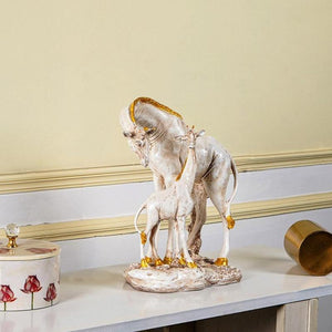 Feng Shui Baby and Mom Giraffe Table Accent
