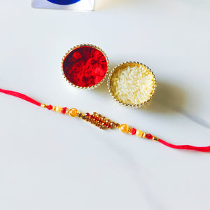 Zig-zag stone rakhi