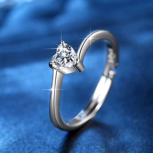 Heart Promise Adjustable Ring for your women And  Girl Valentine's ,Day Engagement