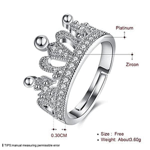 Women's Plated Royal Princess Crown Malleable Offer Ring For Your Girl And Women