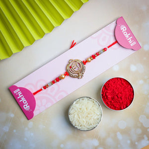 Ik Onkar Rakhi With Kaju Katli Sweet - For Australia