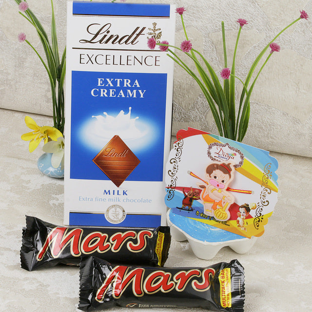 Kid's Rakhi with Lindt Chocoates - For UK