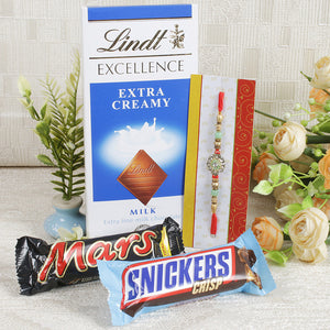 Diamond Rakhi with Chocolates - For UK
