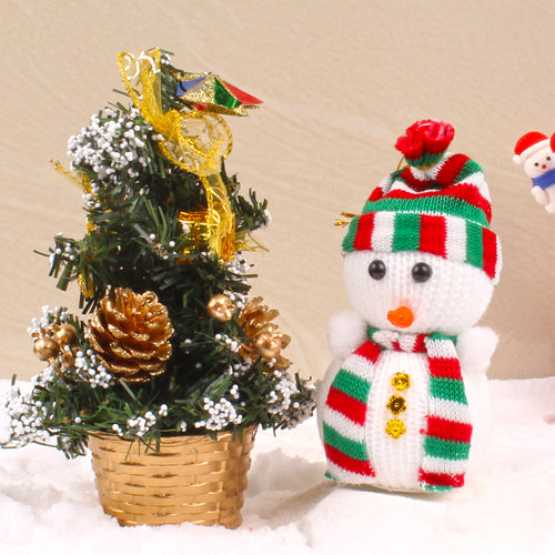 SEND CHRISTMAS TREE AND SNOWMAN