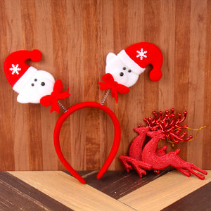 PAIR OF REINDEER WITH SANTA BUNNY HAIR BAND