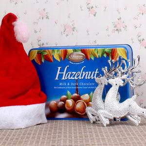 SANTA CAP WITH HAZELNUT CHOCOLATE
