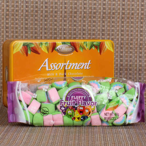 ASSORTMENT CHOCOLATE WITH MARSHMALLOW CHRISTMAS GIFT