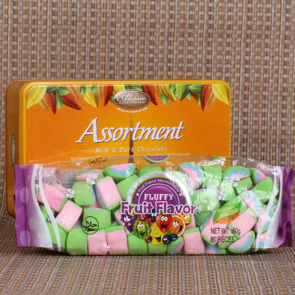 ASSORTMENT CHOCOLATE WITH MARSHMALLOW CHRISTMAS GIFT