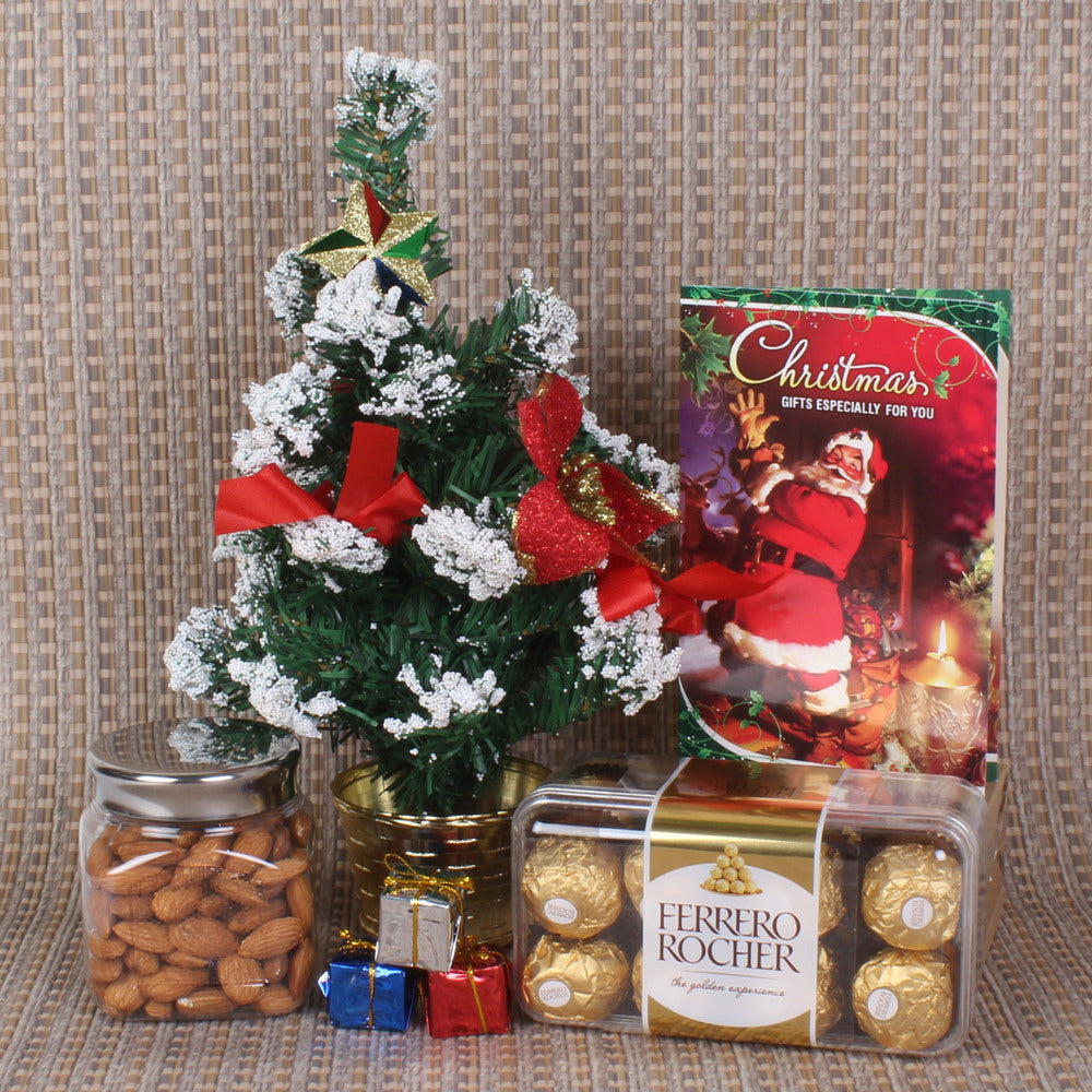 CHRISTMAS HAMPER WITH CHOCOLATE AND ALMOND
