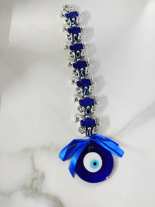 Seven Horse Evil Eye With Amulet Hanging