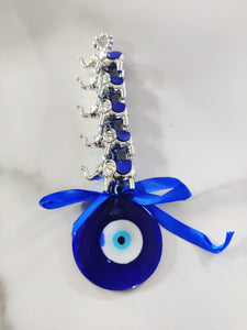 Elephant With Turkish Evil Eye Hanging