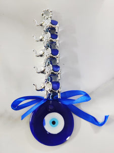 Elephant With Turkish Evil Eye Hanging