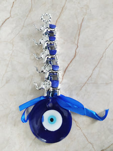 Elephant With Turkish Evil Eye Hanging