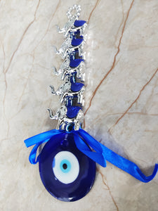 Elephant With Turkish Evil Eye Hanging