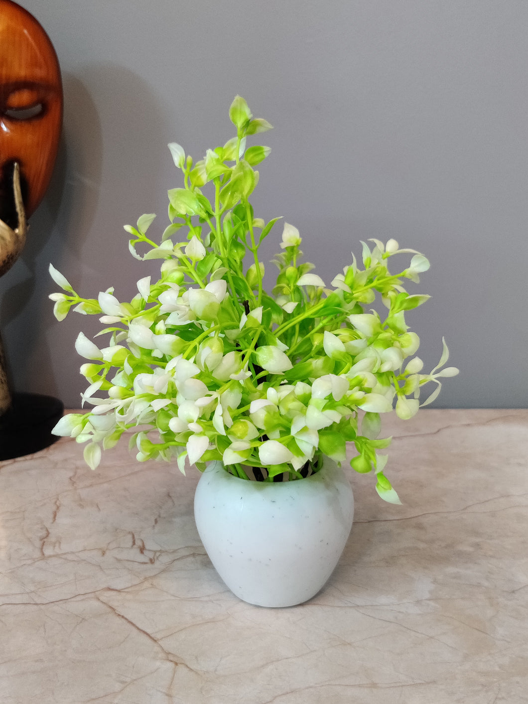 Artificial White Bud Plant