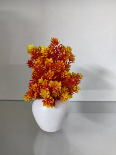 Artificial Red Flower Pot