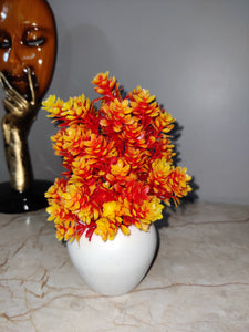 Artificial Red Flower Pot