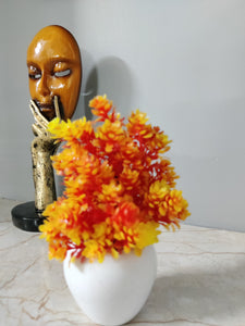 Artificial Red Flower Pot