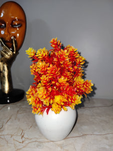 Artificial Red Flower Pot