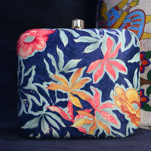 Sapphire Bright Floral Printed Clutch