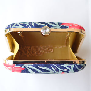 Sapphire Bright Floral Printed Clutch