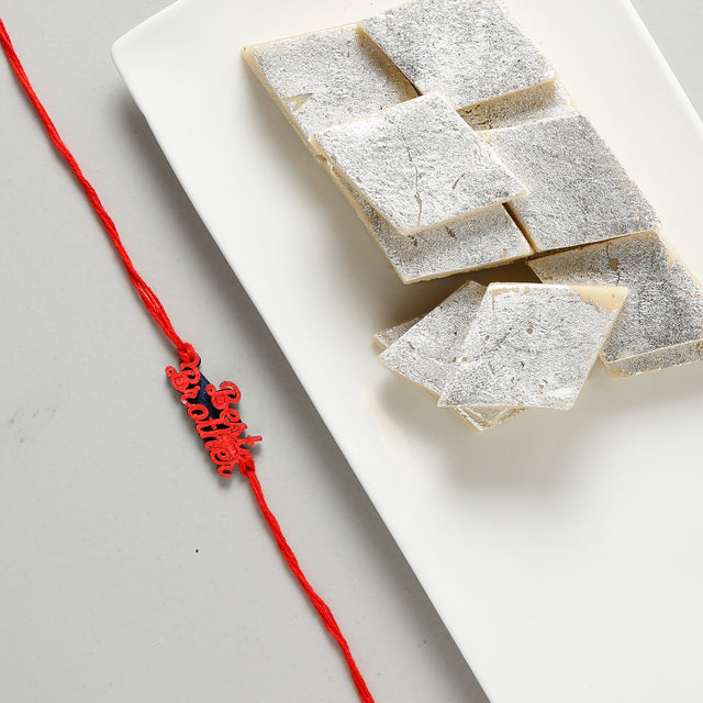 Brother Rakhi with Kaju Katli - For UK