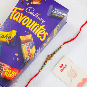 Rakhi With Bunch of Chocolates - For New Zealand