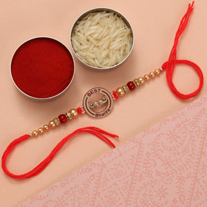 Two Bhai Rakhi With Snickers Chocolate - For New Zealand