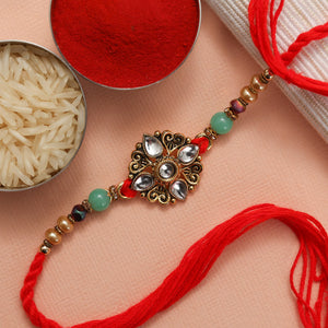 Rakhi With Sweets - For New Zealand