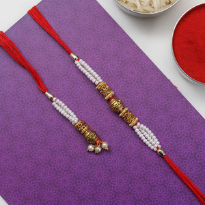 Bhaiya-Bhabhi Rakhi Set With Chocolate - For New Zealand